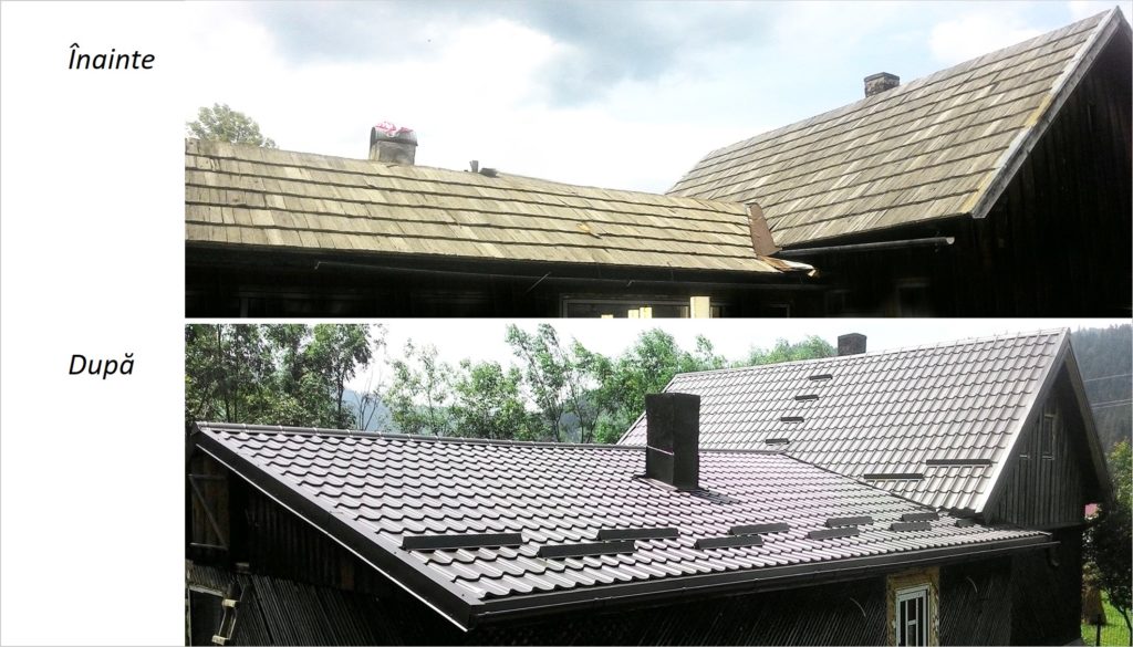 renovare acoperis, schimbare acoperis, inlocuire sita, tigla metalica